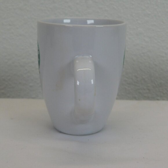 2007 Starbucks Small Logo White 6.7 oz Espresso Coffee Mug Dishwasher Safe - Picture 2 of 8